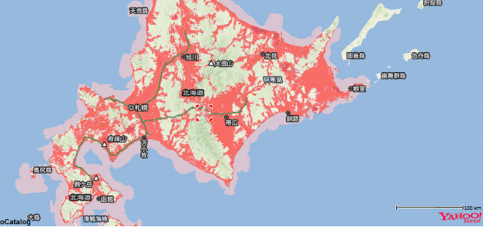 ソフトバンクの札幌以南・釧路・帯広