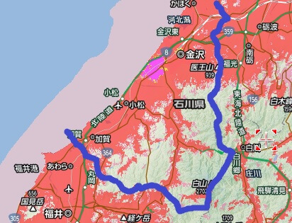 石川県南部のエリア