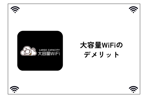 大容量WiFiのデメリット