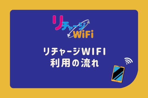 リチャージWiFi利用の流れ